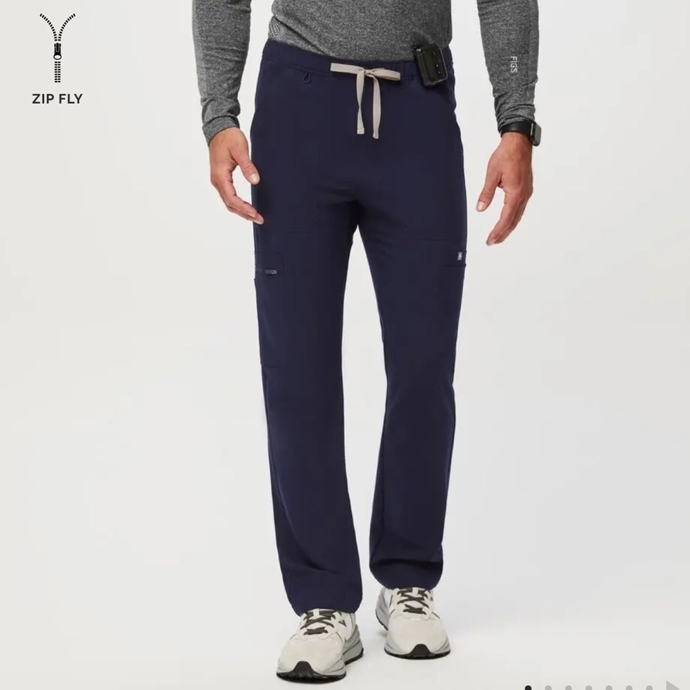 FIGS Men’s Navy Blue Cairo Cargo Scrub Pants